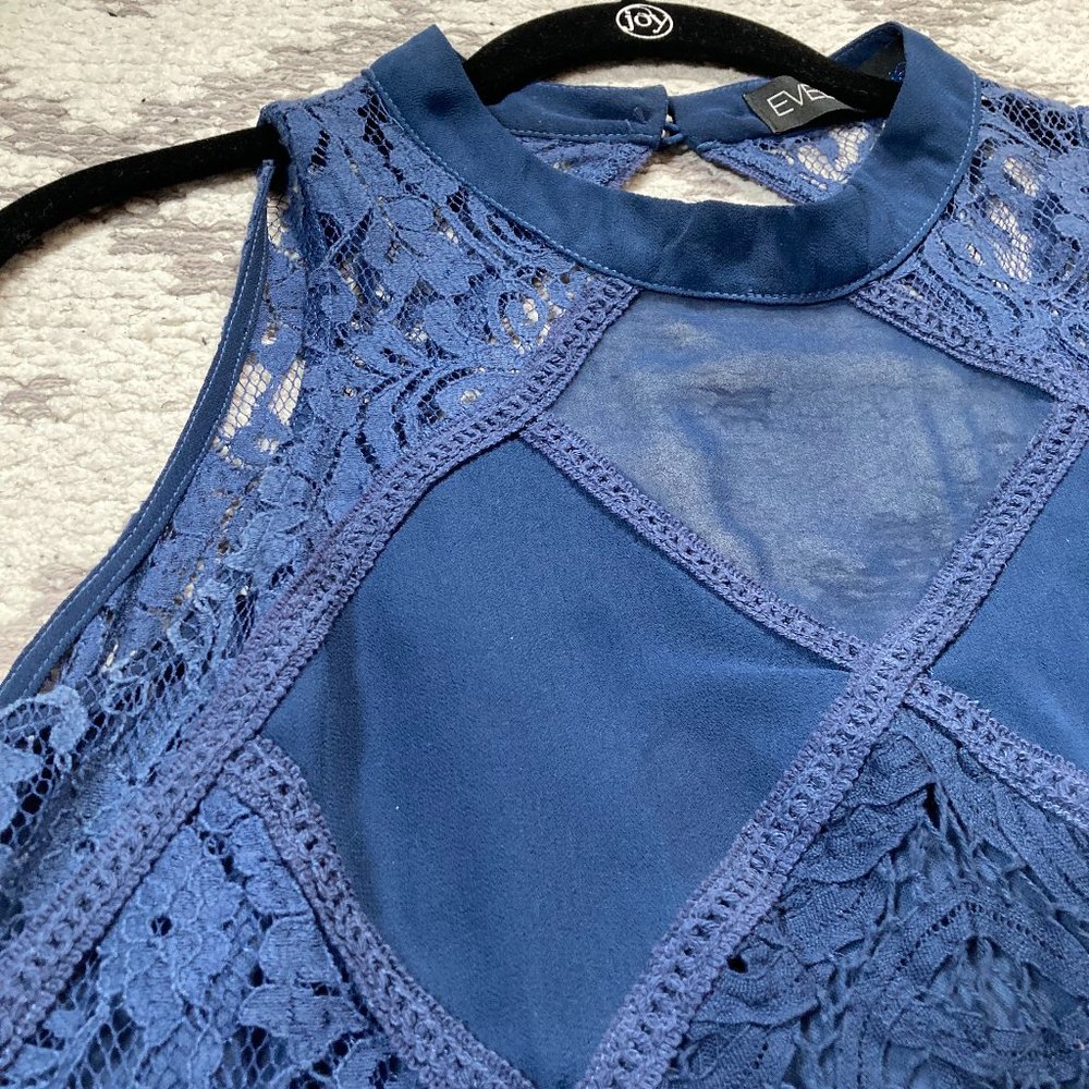 High-neck open back dress